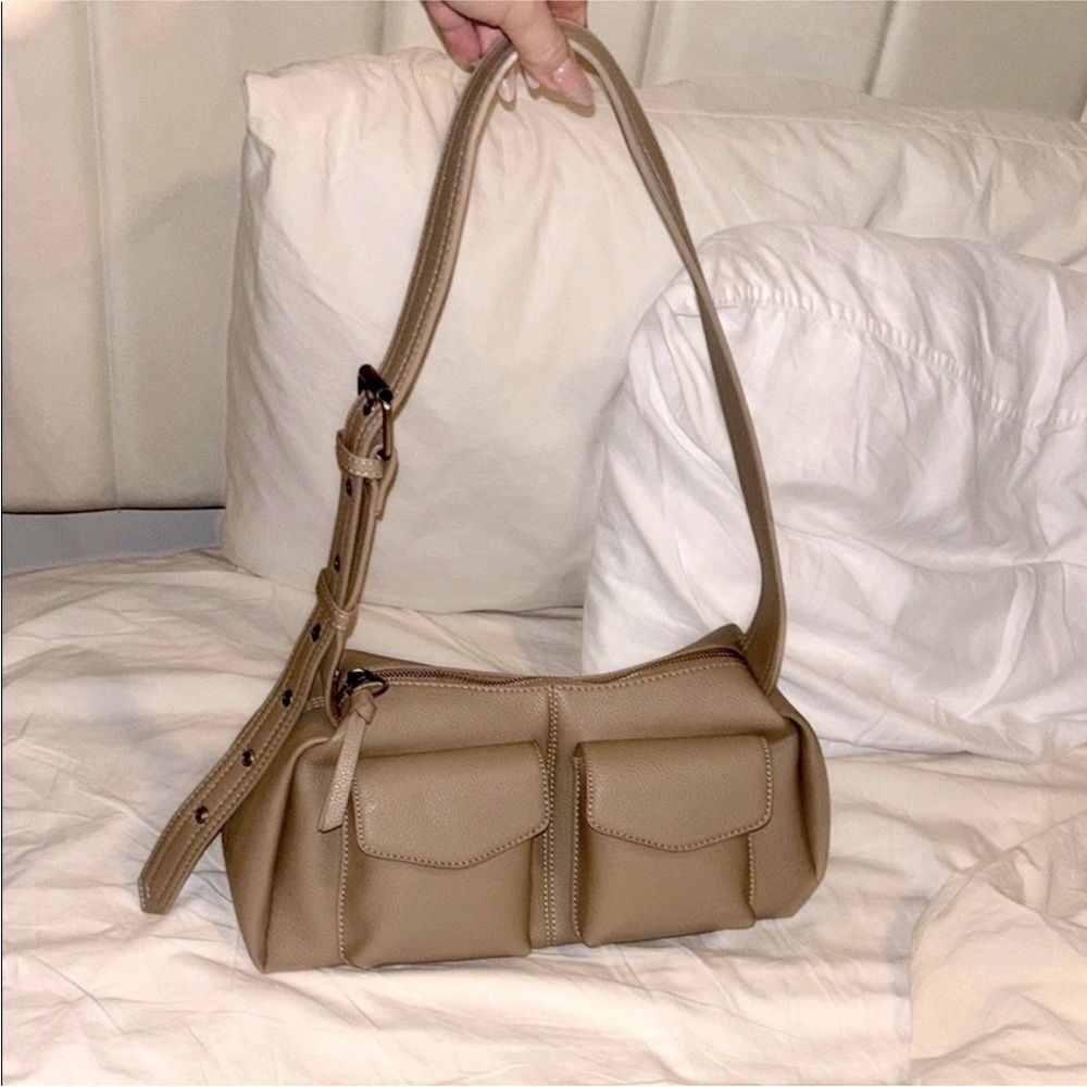 Nude Cargo Shoulder and Crossbody Bag